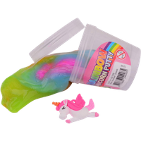 johntoy rainbow unicorn putty with unicorn figure – 9.5 cm