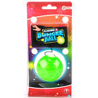 toi toys flashing bungee ball with wrist strap – 5 cm – assorted