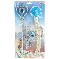 Toi-Toys Ice Princess Dress-Up Set with Braid, Tiara & Staff toi toys ice princess dress up set with braid, tiara & staff