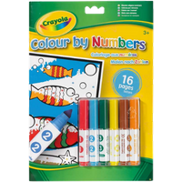 crayola colour by numbers colouring book