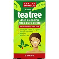 Beauty Formulas Tea Tree Nose Pore Strips - 6 pcs. beauty formulas tea tree nose pore strips – 6 pcs.