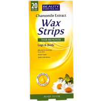 Beauty Formulas Chamomile Extract Legs & Body Hair Remover Wax Strips - 20 pcs beauty formulas chamomile extract legs & body hair remover wax strips – 20 pcs
