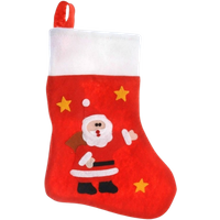 holly jolly christmas christmas sock with santa – 35cm