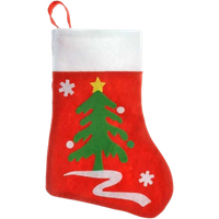 holly jolly christmas christmas sock with christmas tree – 35cm