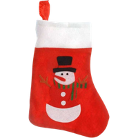 holly jolly christmas christmas sock with snowman – 35cm