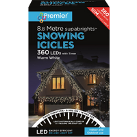 premier 360 led light chain snowflake – 8 8m
