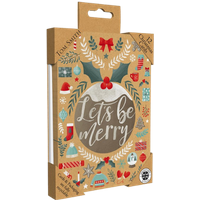 tom smith luxury christmas card let’s be merry – 12 pcs