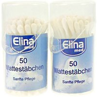 elina cotton buds 50 pcs. 2 pack.