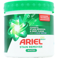 ariel oxi bright whites laundry stain remover powder – 500 g