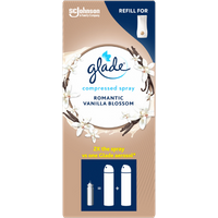 glade romantic vanilla blossom compressed spray air freshener refill – 10 ml