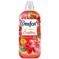 comfort perfume creations strawberry & lily fabric conditioner – 1100 ml