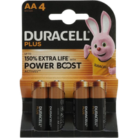 duracell plus battery mignon mn1500 aa – 4 pcs