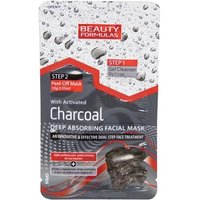 beauty formulas charcoal deep absorbing face mask – 1 piece.