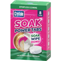 crystale soak power cleaning tabs – 8 pcs