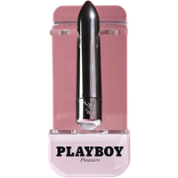 playboy pleasure 70th anniversary bullet vibrator – silver