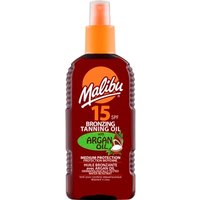 Malibu Tanning Oil Argan Oil SPF 15 - 200ml malibu tanning oil argan oil spf 15 – 200ml