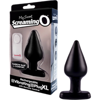 screaming o my secret vibrating anal plug xl with remote control