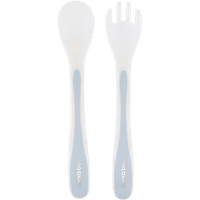 kikka boo spoon and fork set – blue