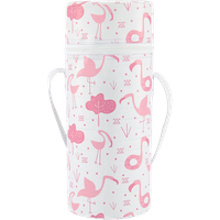 kikka boo insulated bottle carrier – pink