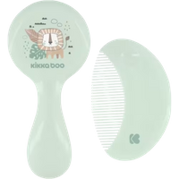 kikka boo comb and brush with natural bristles – savanna mint