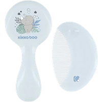kikka boo comb and brush with natural bristles – savanna blue