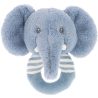 keel toys keeleco ezra elephant ring rattle – 14 cm