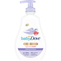 dove baby sensitive skin care calming moisture night time body wash – 400 ml