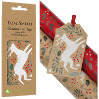 Tom Smith Luxury To and From Cards With Reindeer and Nature 6 pcs tom smith luxury to and from cards with reindeer and nature 6 pcs