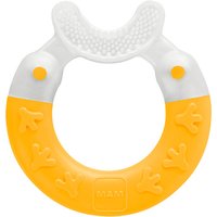 MAM Bite & Brush Teether - Yellow mam bite & brush teether – yellow