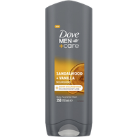 Dove Men+Care Sandalwood + Vanilla Nourishing Body, Face & Hair Wash - 250 ml dove men+care sandalwood + vanilla nourishing body, face & hair wash – 250 ml