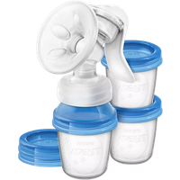 philips avent scf330 breast pump with 3 cups