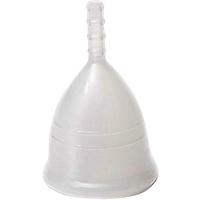 iriscup menstrual cup size. s transparent