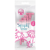 gillette simply venus basic pink razors – 5 pcs