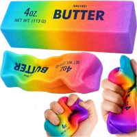 Squeeze Butter Rainbow Squishy Fidget Toy 14 x 4 x 4 cm – 113 g – 1 Pc squeeze butter rainbow squishy fidget toy 14 x 4 x 4 cm – 113 g – 1 pc