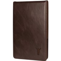leather golf scorecard holder and yardage book cover – dark brown