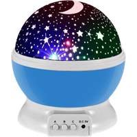 star master blue 2 in 1 rotating starry night light & projector