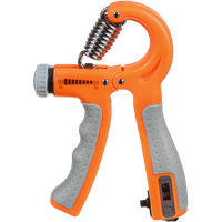 orange adjustable hand grip strengthener with counter 10 60 kg