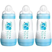 mam 260ml 2+mths anti colic blue bottle – 3 pcs