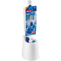 vileda power brush toilet brush set with holder