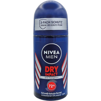 nivea men dry impact roll on deodorant – 50 ml