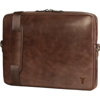 Slim Leather Laptop Bag - Dark Brown slim leather laptop bag – dark brown