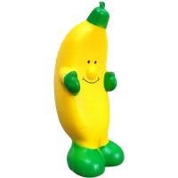 squishy smiling banana anti stress squeeze toy – 15 × 7 cm