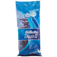 gillette blue ii chromium – 5 pcs