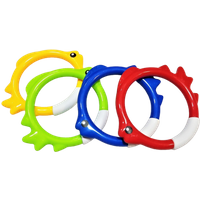 kids underwater catching fish rings diving pool toys – 14 cm – 4 pcs