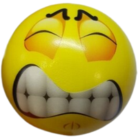 squishy emoji stress relief squeeze ball – 6.3 cm – assorted faces