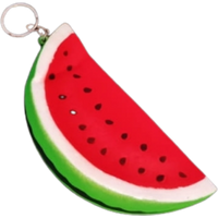 Squishy Watermelon Slice Stress Relief Squeeze Toy With Keychain - 14 × 14 cm squishy watermelon slice stress relief squeeze toy with keychain – 14 × 14 cm