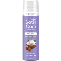 Gillette Women Satin Care Dry Skin Shave Gel With Shea Butter - 200 ml gillette women satin care dry skin shave gel with shea butter – 200 ml