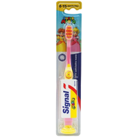 signal junior super mario 6–13 years extra soft toothbrush – assorted