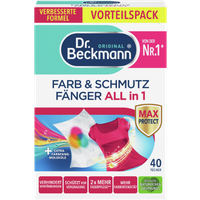 dr. beckmann all in 1 colour & dirt catcher laundry sheets – 40 pcs