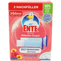 wc ente fresh discs flower oasis toilet cleaner refills – 2 x 36 ml